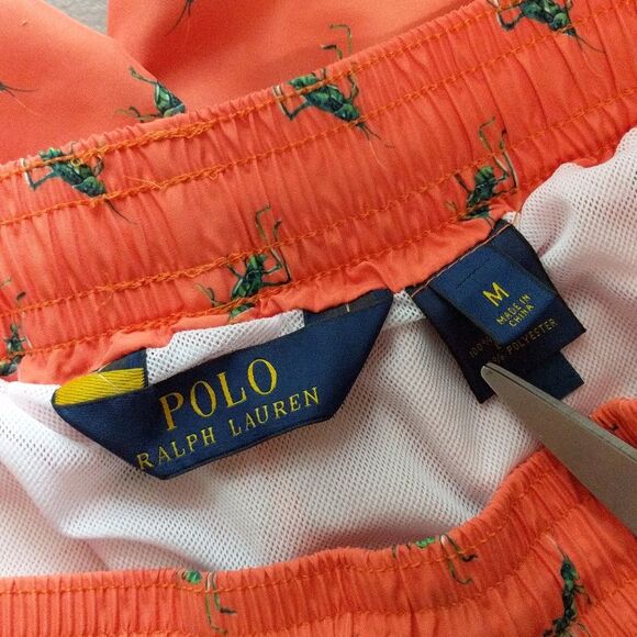Polo Ralph Lauren men's cricket grasshopper print swim shorts poly size Medium - Picture 4 of 11